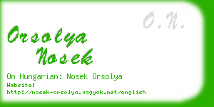 orsolya nosek business card